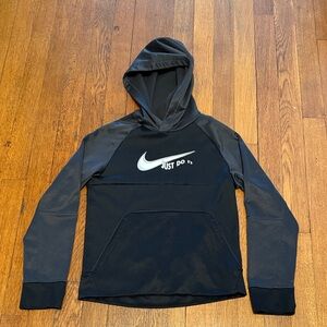 Nike Boys Hooded Sweatshirt Black Size S
